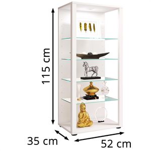 Produktbild für Glasvitrine VCM Glasol III, stehend