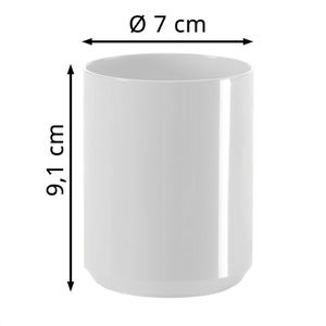 Produktbild für Zahnputzbecher Böttcher-AG Clean, weiß, aus Kunststoff