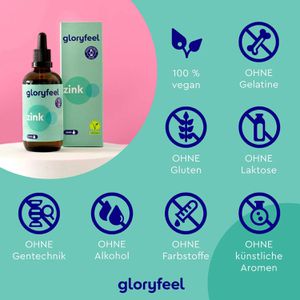 Produktbild für Zink gloryfeel 100 ml, für 3400 Tropfen