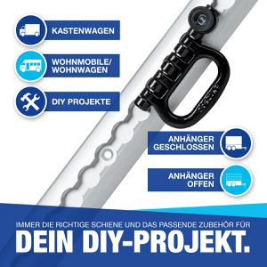 Produktbild für Airlineschiene NTG Standard, Set, zum Schrauben, 2 Stück