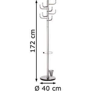 Produktbild für Garderobenständer Alco 2802, silber
