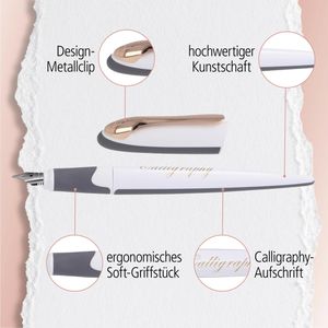 Produktbild für Kalligraphie-Stift Online Air Best Writer Set, White Rose