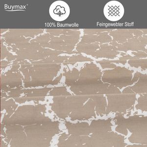 Produktbild für Bettwäsche Buymax Mercer, beige, weiß, Renforcé