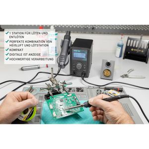 Produktbild für Lötstation QUICK QU707D+, 2in1 Reworkstation