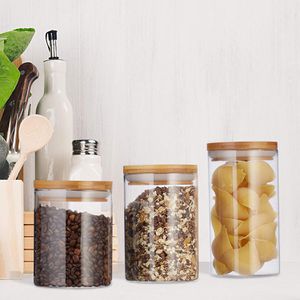 Produktbild für Vorratsglas Relaxdays 10027993, mit Bambusdeckel