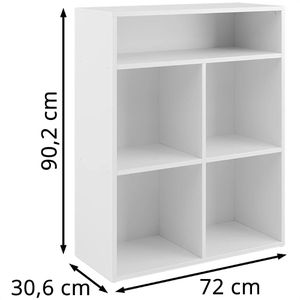 Produktbild für Bücherregal Vicco Luigi, weiß