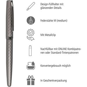 Produktbild für Schreibset Online Eleganza Diamond Titan, 34666