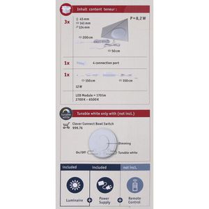 Produktbild für LED-Unterbauleuchte Paulmann Trigo, warmweiß