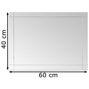 Produktbild für Wandspiegel vidaXL 249531, rechteckig