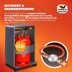 Produktbild für Heizstrahler Monzana 109701, Piezo, outdoor