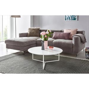Produktbild für Couchtisch Wohnling WL5.240, aus Holz / Metall, weiß