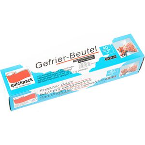 Produktbild für Gefrierbeutel Quickpack 070340, 1 Liter