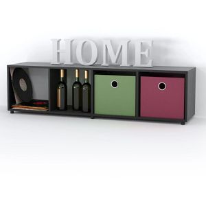 Produktbild für Bücherregal Vicco Ludus, schwarz