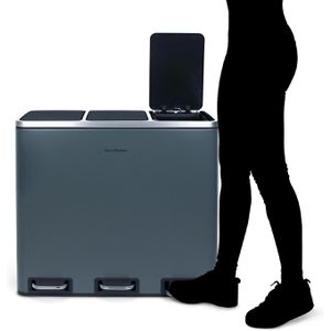 Produktbild für Mülleimer Les-Collectors N984, blaugrau