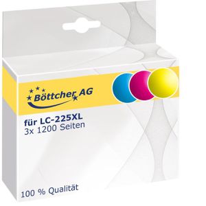 Produktbild für Tinte Böttcher-AG für Brother LC-225XL Value Pack