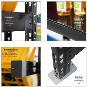 Produktbild für Getränkekistenregal PROREGAL Gardasee, für 6 Kisten