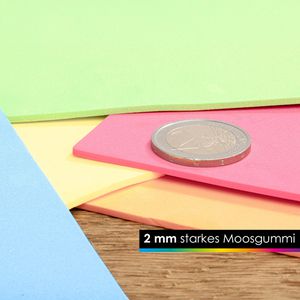 Produktbild für Moosgummi OfficeTree 6559 Pastell, A4