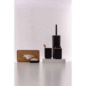 Produktbild für Taschentuchbox Wenko Rotello, aus Kunststoff &amp; Bambus