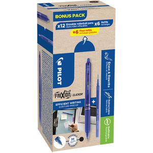 Produktbild für Tintenroller Pilot Frixion Ball Clicker 0.7 12+12