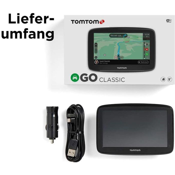 TomTom Navigationsgerät Go Classic Europa, Auto, Bluetooth, WLAN, 6