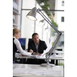 Produktbild für Schreibtischlampe Luxo L-1, grau, LED