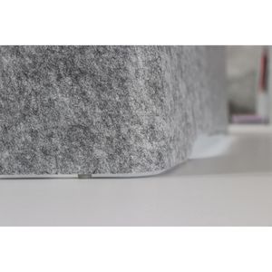 Produktbild für Tischtrennwand Hammerbacher ARE6018, grau