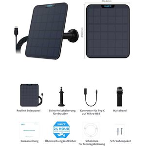 Produktbild für Solarpanel Reolink 2, gerahmt, schwarz