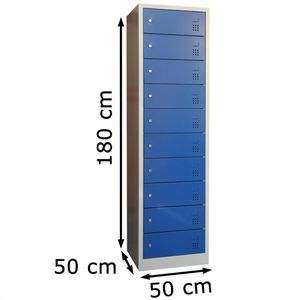 Produktbild für Schließfachschrank Lüllmann 526431, blau