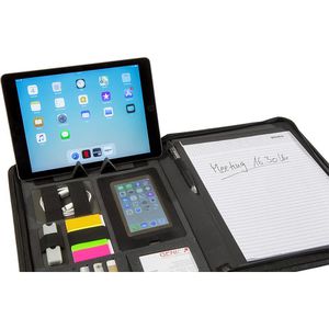 Produktbild für Schreibmappe Genie 12668, München, schwarz, Nylon