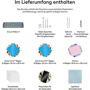 Produktbild für Schneideplotter Cricut Maker 4 Essentials Bundle