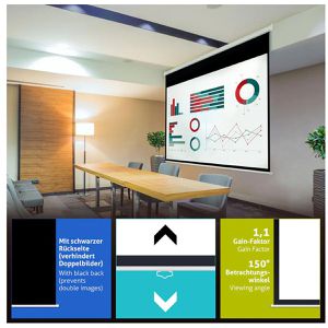 Produktbild für Beamer-Leinwand ESMART Professional MIROLO