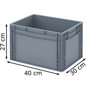 Produktbild für Eurobox AUER EG 43/27 HG, grau, 26 Liter