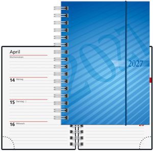 Produktbild für Taschenkalender Rido-Ide perfect/Technik, blau, Jahr 2027