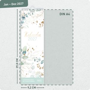 Produktbild für Streifenkalender Häfft 11402-3, Blattgold kompakt