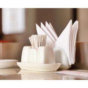Produktbild für Servietten Papstar 82554, weiß