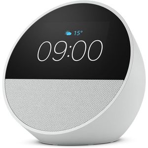 Wecker Amazon Echo Spot 2024 weiß, digital