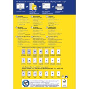 Produktbild für Universaletiketten Zweckform L4731REV-10, weiß