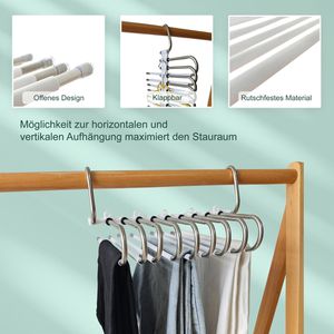 Produktbild für Hosenbügel Relaxdays 1005198949, aus Edelstahl