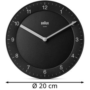 Produktbild für Wanduhr Braun BC06B, Kunststoff, analog, Quarzuhr