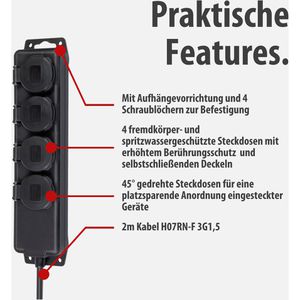 Produktbild für Steckdosenleiste Brennenstuhl 1159960 mit 2m Kabel