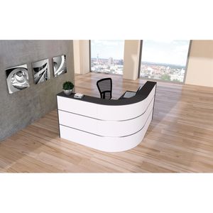 Produktbild für Empfangstheke Kerkmann Cento 2a, 3857, weiß / anthrazit