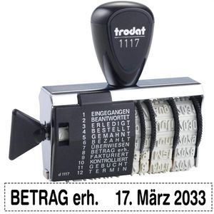Produktbild für Datumstempel Trodat 1117, für Stempelkissen