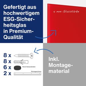 Produktbild für Glas-Magnettafel Magnetoplan 13404006, Design-Glasboard