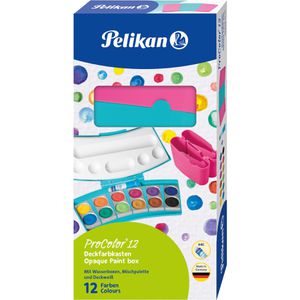 Produktbild für Farbkasten Pelikan 701198 ProColor 12, Türkis/Pink