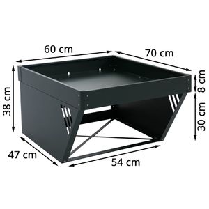 Produktbild für Mähroboter-Garage Mendler HWC-P41, grün, aus Stahl