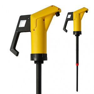 Produktbild für Fasspumpe Jessberger JP-04 gelb, 2 Zoll Gewinde, mit Hebel