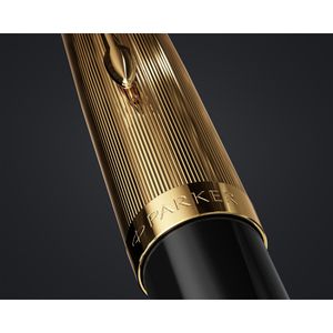 Produktbild für Füller Parker 51 DeLuxe Black G.C., Feder F