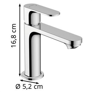 Produktbild für Waschtischarmatur hansgrohe Rebris S 110, 71558000, verchromt