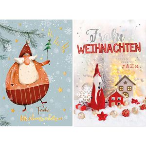 Produktbild für Weihnachtskarte Böttcher-AG modern sortiert