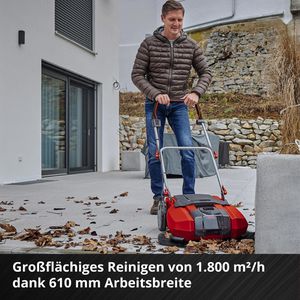 Produktbild für Kehrmaschine Einhell TE-SW 18/610 Li-Solo, Akku